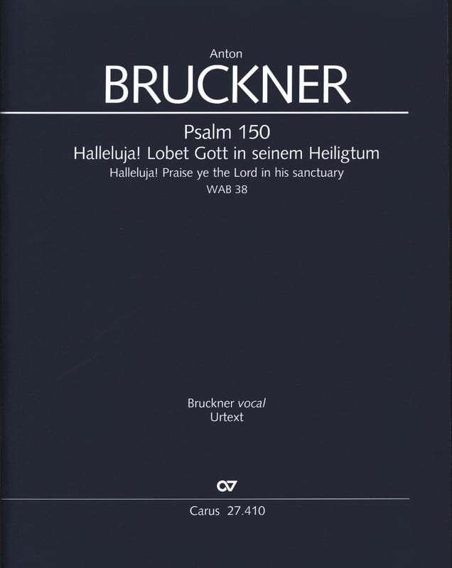 Psaume 150, Score BRUCKNER Partition Grand format