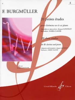 20 Petites études - Volume 2 Frédéric Burgmüller Partition Clarinette
