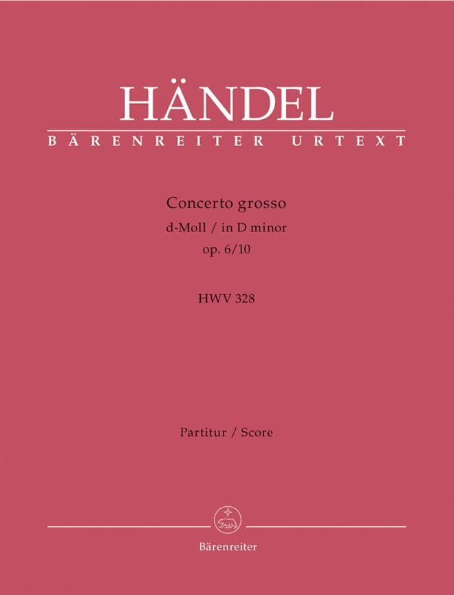 Concerto Grosso d-Moll op. 6/10 - Partitur - HAENDEL - Partition