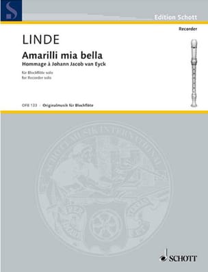 Amarilli mia bella Hans-Martin Linde Partition Flûte à bec