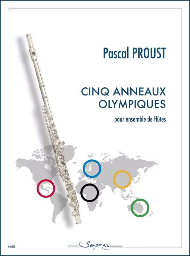 Cinq Anneaux Olympiques Pascal Proust Partition Flûte traversière