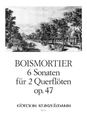 6 Sonaten op. 47 - 2 Flöten BOISMORTIER Partition Flûte traversière