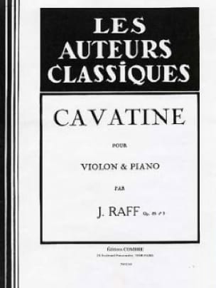 Cavatine op. 85 n° 3 - Violon Joachim Raff Partition Violon