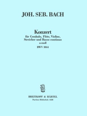 Konzert a-Moll BWV 1044 - Conducteur BACH Partition Grand format