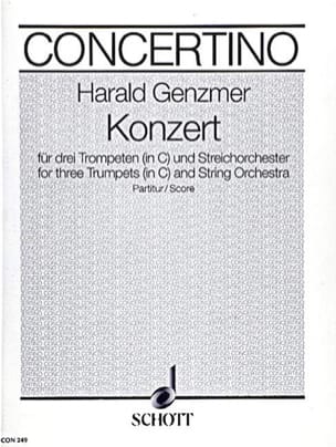 Konzert in C - 3 Trompeten und Orchester - Partitur - Harald Genzmer