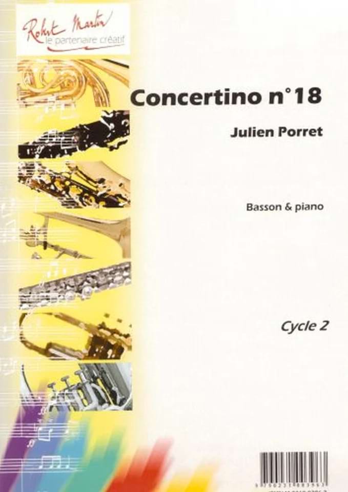 Concertino N° 18 Julien Porret Partition Basson