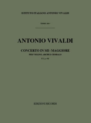 Concerto en Mib Maj. - F. 1 N° 92 - Partitura VIVALDI Partition