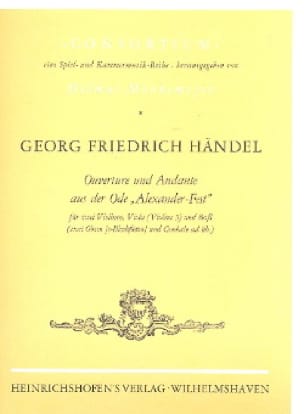 Ouverture Und Andante Aus Der Ode Alexander-Fest HAENDEL Partition