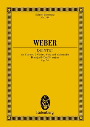 Quintette en Sib Majeur Op. 34 - Carl Maria von Weber - Partition