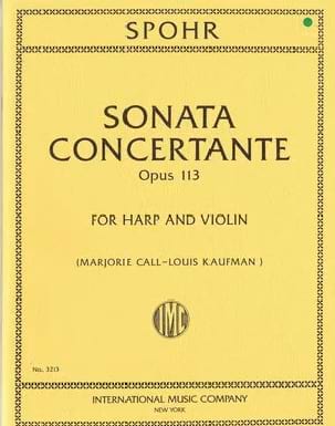 Sonate concertante op. 113 SPOHR Partition Duos