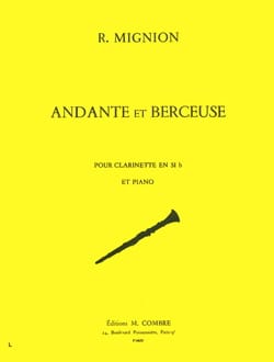 Andante et Berceuse René Mignion Partition Clarinette