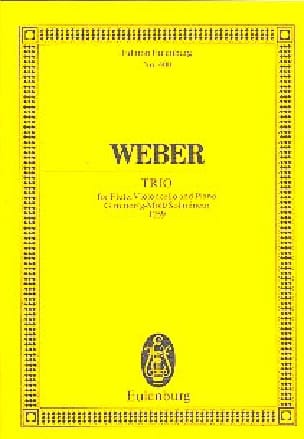 Trio G-Moll, Opus 63 Carl Maria von Weber Partition Petit format