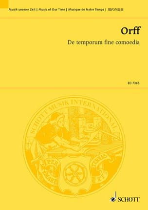 De temporum fine comoedia - Partitur ORFF Partition Grand format