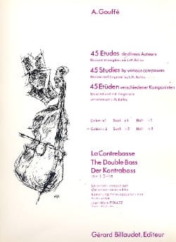 45 Etudes de divers auteurs, Volume 2 A. Gouffé Partition Contrebasse