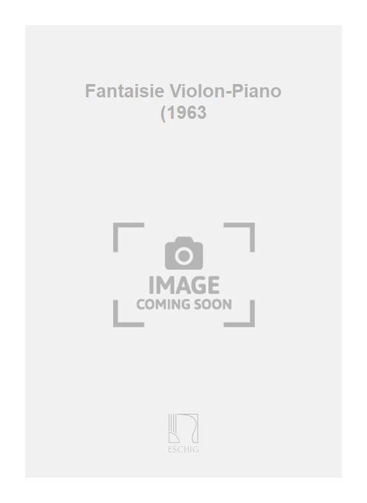 Fantaisie - Violon et Piano Alexandre Tansman Partition Violon