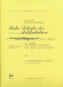 24 Lieder Bd. 1 - 12 Lieder - 4 Flöten - SCHUBERT - Partition