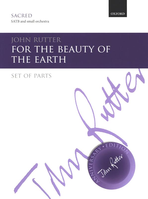 For the beauty of the earth RUTTER Partition
