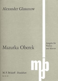 Mazurka Oberek Alexandre Glazounov Partition Violon