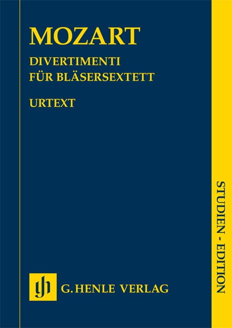 Divertimenti - Urtext MOZART Partition Petit format