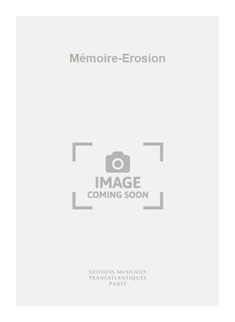MĂ©moire / Erosion Tristan Murail Partition Grand format