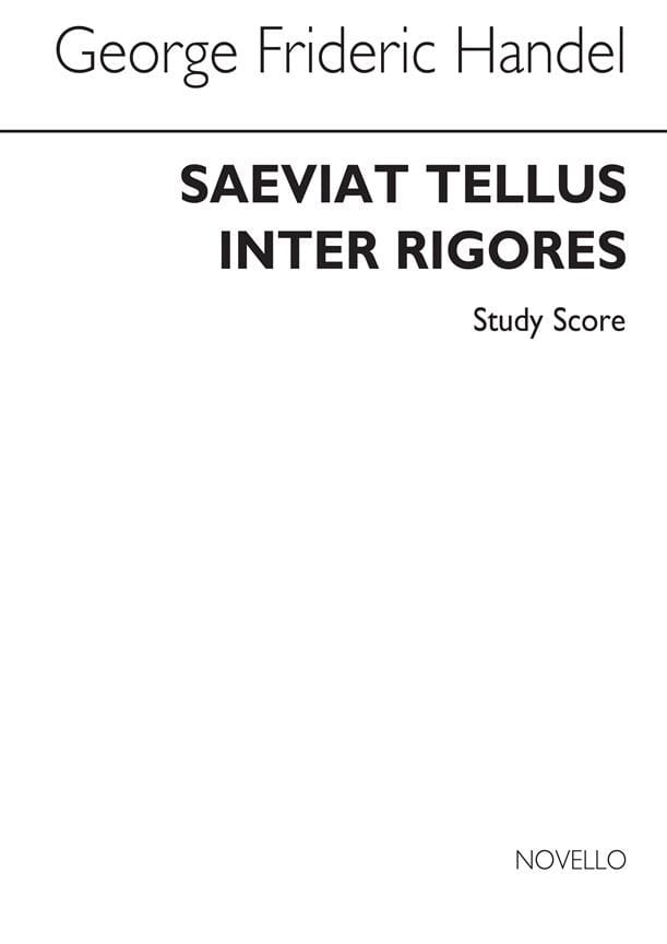 Saeviat Tellus Inter Rigores HAENDEL Partition Grand format