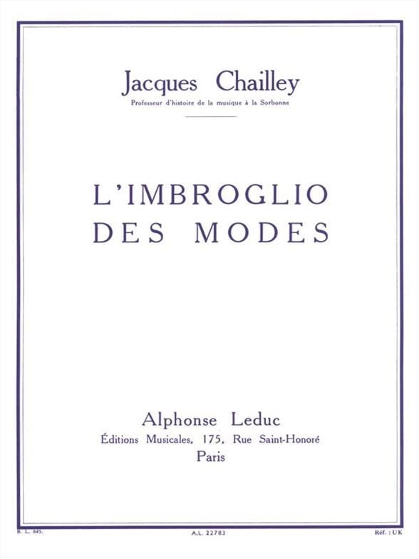 L'Imbroglio des Modes Jacques Chailley Partition