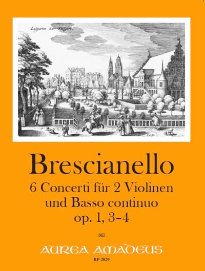 Concerti opus 1, n° 3-4 Giuseppe Antonio Brescianello Partition Trios