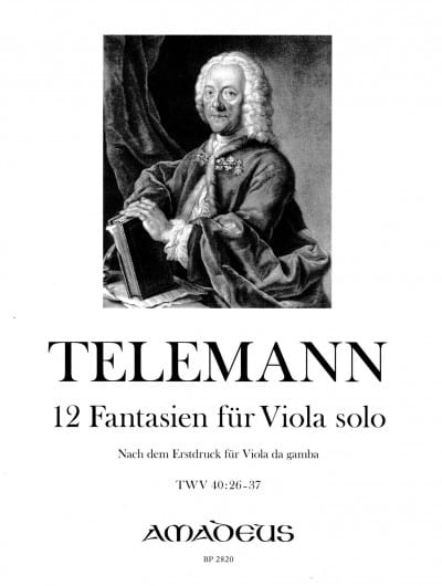 12 Fantaisies - Alto solo TELEMANN Partition Alto