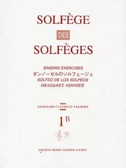 Volume 1B - A/A - Solfège des Solfèges Lavignac Partition Solfèges