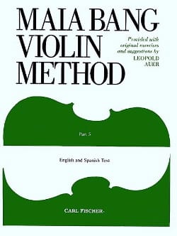 Violin Method - Volume 5 Maia Bang Partition Violon