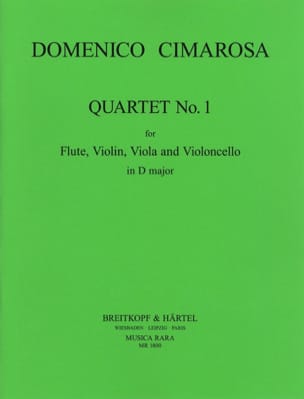 Quartet n° 1 in D major - Parts CIMAROSA Partition Quatuors