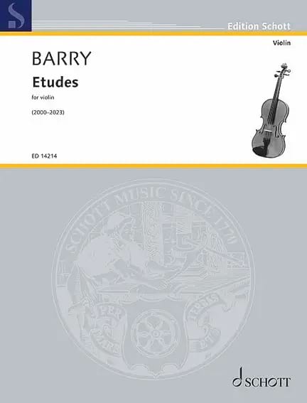 Etudes - Violon Gerald Barry Partition Violon