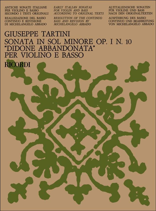 Sonata Didone abbandonata op. 1 n° 10 in sol minore - TARTINI