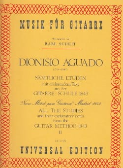 Sämtliche Etüden - Bd. 2 aus Gitarre Schule - Dionisio Aguado
