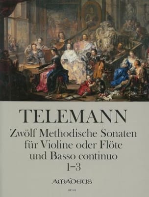 12 Methodische Sonaten für Flöte und Bc Band 1 - TELEMANN - Partition