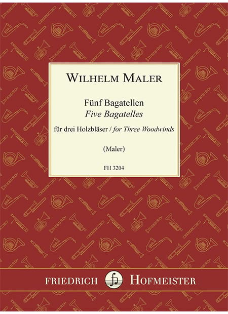 5 Bagatelles Wilhelm Maler Partition Trios