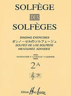 Volume 2A - A/A - Solfège des Solfèges Lavignac Partition Solfèges