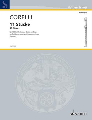 Elf Stücke - Altblockflöte U. Bc CORELLI Partition Flûte à bec