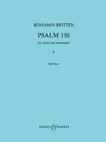 Psalm 150 Op. 67 BRITTEN Partition Grand format