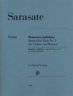 Romanza Andaluza - Violon et Piano SARASATE Partition Violon