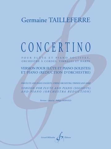 Concertino Germaine Tailleferre Partition