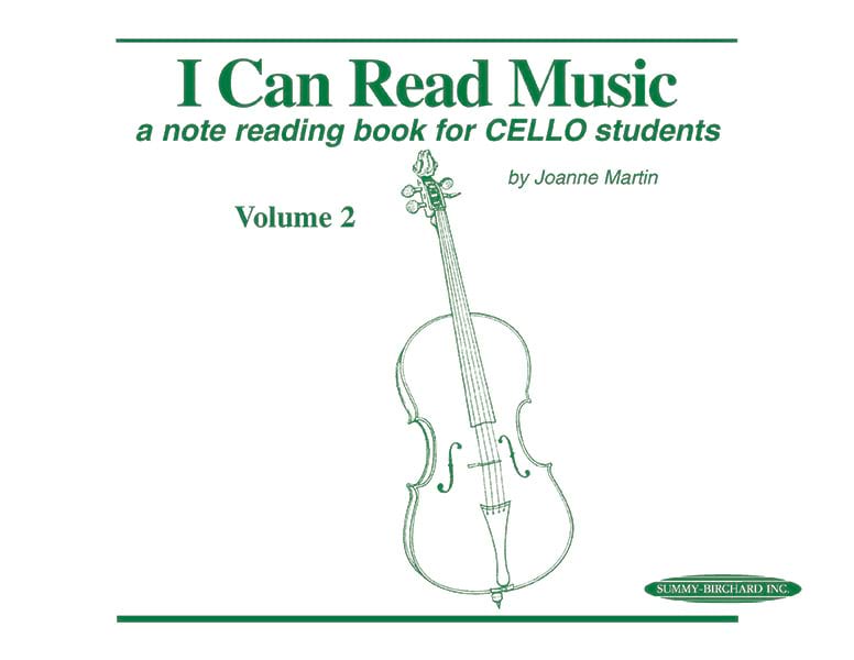 I can read music music for cello - volume 2 Joanne Martin Partition