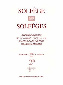 Volume 2B - A/A - Solfège des Solfèges Lavignac Partition Solfèges