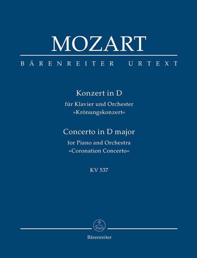 Klavierkonzert Nr. 26 D-Dur KV 537 Krönungs - MOZART - Partition