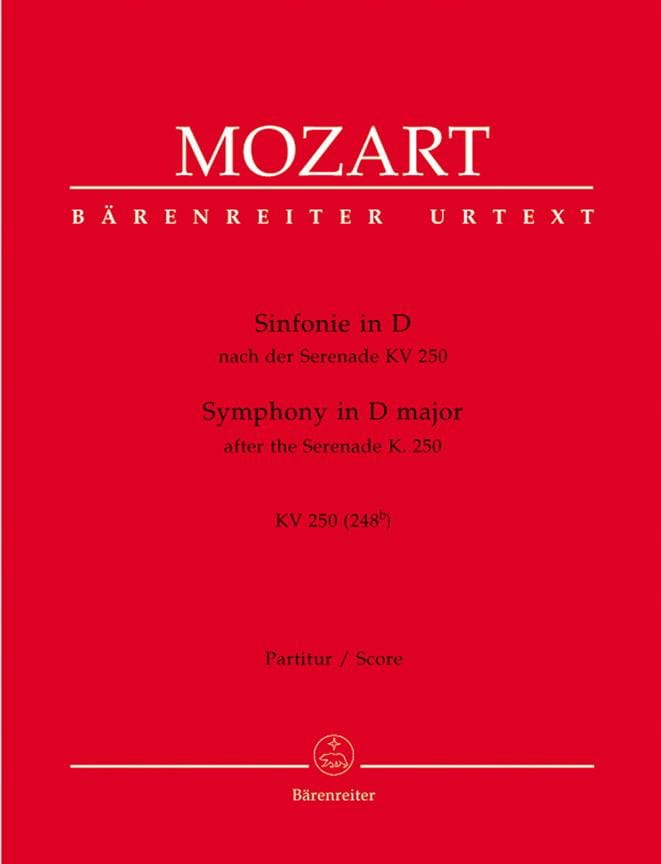 Symphonie D-Dur nach Serenade KV 250 - Partitur - MOZART - Partition