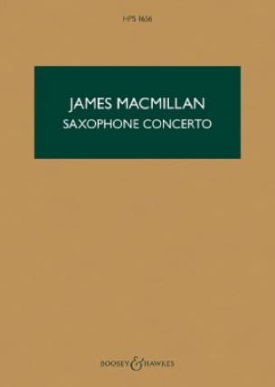 Saxophone Concerto James MacMillan Partition Grand format