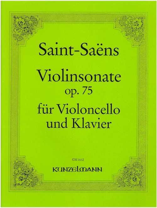 Sonate op. 75 orig. violon SAINT-SAËNS Partition