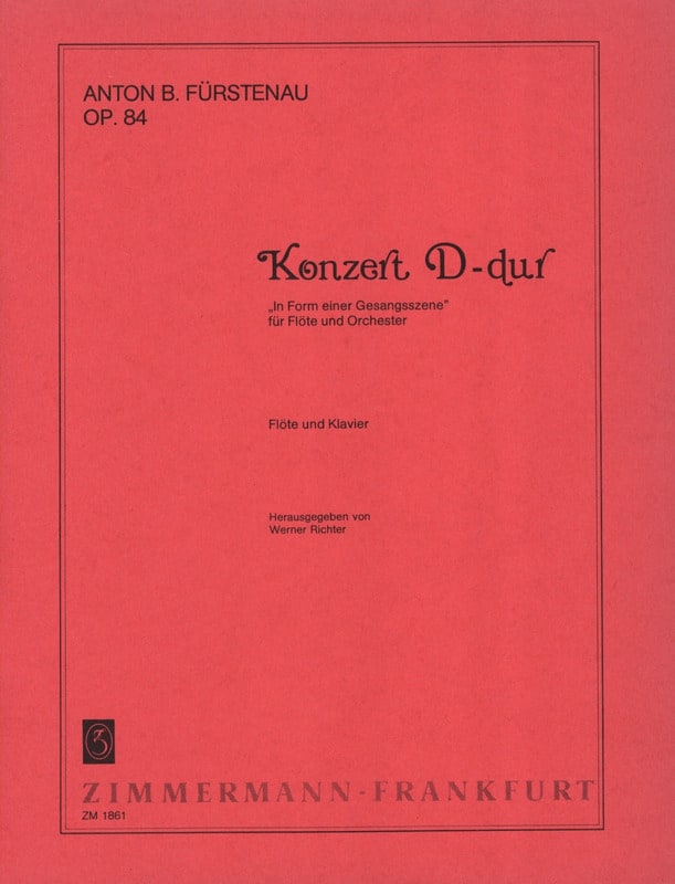 Konzert D-Dur op. 84 - Flute - Anton Bernhard Fürstenau - Partition