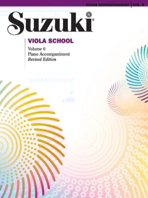 Viola School Volume 6 - Piano Accompaniments SUZUKI Partition Alto