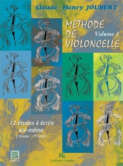 Méthode de violoncelle Volume 3 - Claude-Henry Joubert - Partition